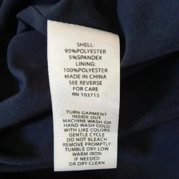 🆕Nanette Lepore Elegant Dark Navy Bell Sleeve Dress 6🆕 - Picture 9 of 10